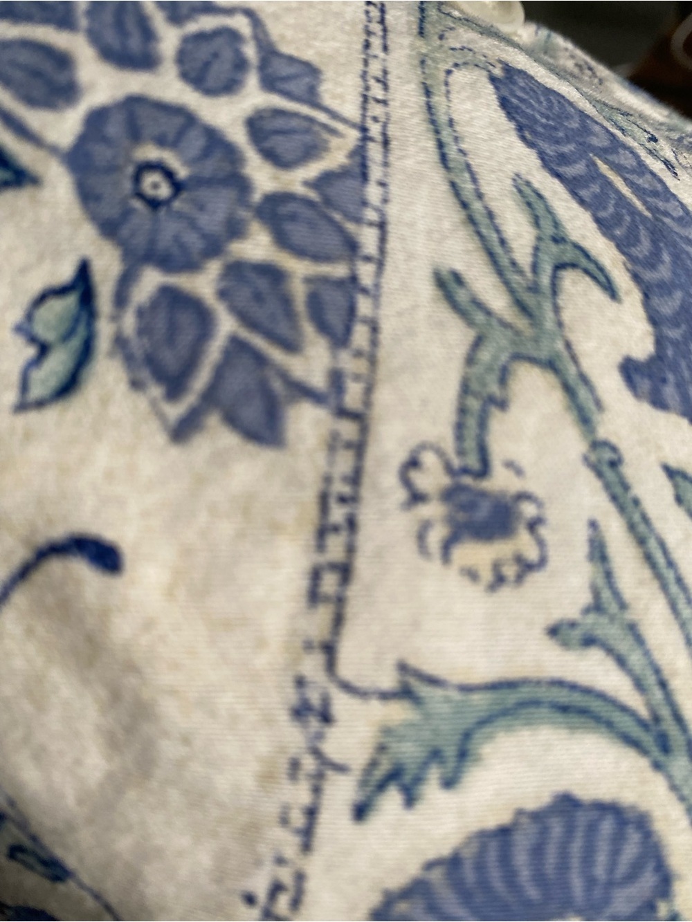 Lauren Ralph Lauren Callen Floral Blue Cream Botanical King 106x88 Duvet Cover - Picture 6 of 16